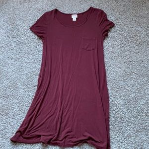 Mossimo t-shirt dress in maroon